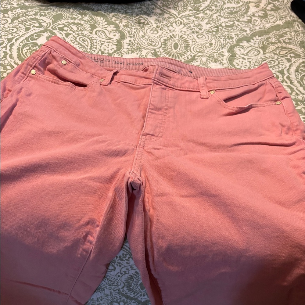 Talbots Pink Ankle Cropped Jeans